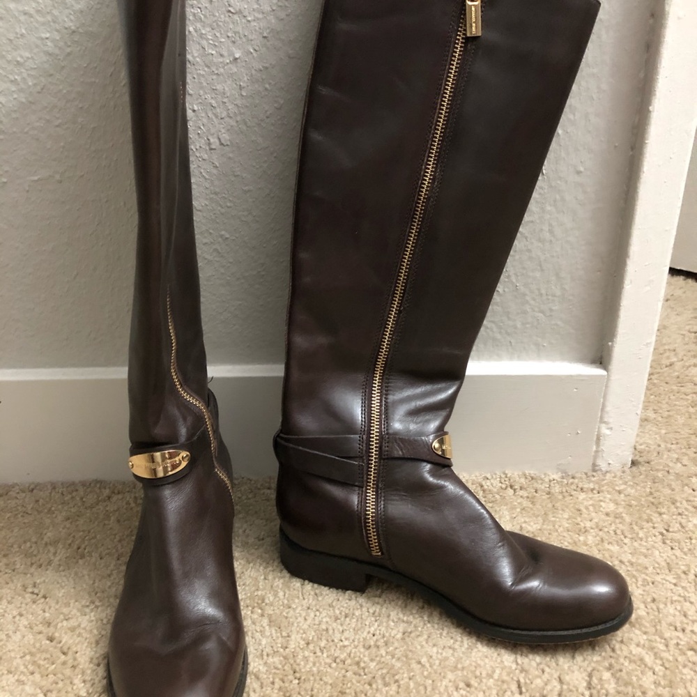 Michael Kors brown leather boots - Picture 7 of 7